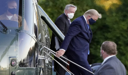 Трамп прибыл в госпиталь в Мэриленде